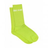 Мужские носки , высокие, размер 34-37, зеленый Sorry, i'm Not