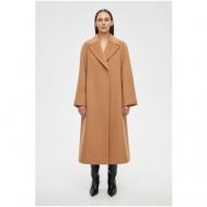 Пальто  , размер XL, коричневый, бежевый Prav.da