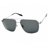 Солнцезащитные очки , авиаторы, оправа: металл, градиентные, поляризационные, для мужчин, черный Megapolis