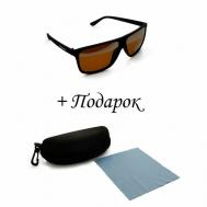 Солнцезащитные очки , спортивные, поляризационные, для мужчин, коричневый MARX