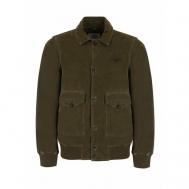 куртка , демисезон/зима, силуэт свободный, карманы, без капюшона, размер 52, хаки Aeronautica Militare