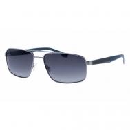 Солнцезащитные очки , оправа: металл, градиентные, с защитой от УФ, для мужчин, серебряный BOSS
