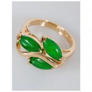 Кольцо помолвочное , хризопраз, размер 17, зеленый Lotus Jewelry