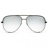 Солнцезащитные очки , авиаторы, оправа: металл, спортивные, с защитой от УФ, поляризационные, зеркальные, черный Alberto Casiano