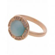 Кольцо помолвочное , кошачий глаз, размер 19, голубой Lotus Jewelry