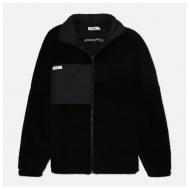 куртка  , средней длины, карманы, подкладка, размер XL, черный PANGAIA