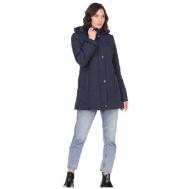 куртка   зимняя, средней длины, подкладка, размер 50(60RU), синий Maritta