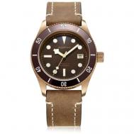 Наручные часы Bronze Sea Star Brown Dial, коричневый Aquatico