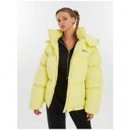 куртка   зимняя, оверсайз, подкладка, размер XS, желтый Feelz
