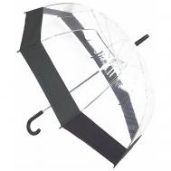 Зонт-трость механика, купол 80 см., 8 спиц, прозрачный, мультиколор Подарки