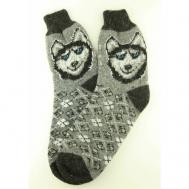 Носки  унисекс , 1 пара, классические, размер 39/41, серый Рассказовские носки