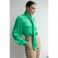 Блуза  , размер 44, зеленый IRINA DIDUSHENKO