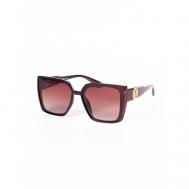 Солнцезащитные очки , прямоугольные, с защитой от УФ, для женщин, коричневый ezstore