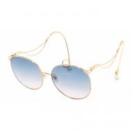 Солнцезащитные очки , оправа: металл, с защитой от УФ, градиентные, для женщин, золотой FOR ART'S SAKE