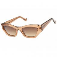 Солнцезащитные очки , кошачий глаз, с защитой от УФ, градиентные, для женщин, оранжевый EIGENGRAU