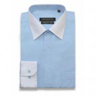 Рубашка , размер 38 ворот/170-176, голубой Imperator