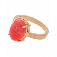 Кольцо помолвочное , родохрозит, размер 18, розовый Lotus Jewelry