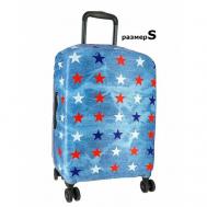 Чехол для чемодана  0003_S, полиэстер, размер S, синий Vip Collection