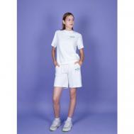 Костюм , шорты, спортивный стиль, карманы, размер S, белый Южная Корея
