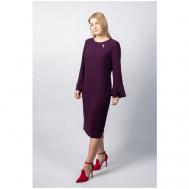 Платье , размер 54, фиолетовый Mila Bezgerts
