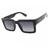 Солнцезащитные очки , квадратные, градиентные, поляризационные, черный Ventoe
