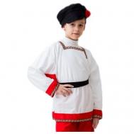 Русский народный костюм для мальчика ванюша (без брюк), арт.1610 размер:110-140 см (5-9 лет) Бока