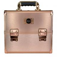 Бьюти-кейс , 18х22.5х24 см, золотой, розовый OKIRO