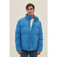 куртка  демисезонная, силуэт прямой, стеганая, размер XL, голубой Finn Flare