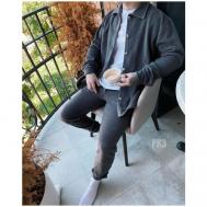 Костюм , рубашка и брюки, повседневный стиль, оверсайз, размер 50-52, серый TM LIMITED