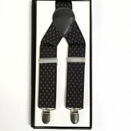 Подтяжки размер 190, черный Suspenders