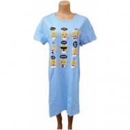 Сорочка , размер 96, голубой СВIТАНАК