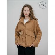 Куртка  , размер M(46-48), бежевый Модный дом Виктории Тишиной