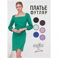 Платье , размер S, зеленый OleJole