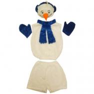 Карнавальный костюм детский Карнавальный костюм снеговик с шарфиком LU8765  104-110cm InMyMagIntri
