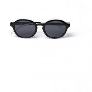 Солнцезащитные очки , круглые, поляризационные, с защитой от УФ, черный Polaroid