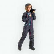 Комбинезон  Комбинезон для активного отдыха  Gravity Premium Woman, вентиляция, герметичные швы, внутренний карман, мембранный, защита от попадания снега, карманы, капюшон, размер XS, черный, розовый Dragonfly