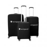 Чехол для чемодана , полиэстер, износостойкий, 20 л, черный Winpard