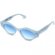 Солнцезащитные очки , кошачий глаз, оправа: пластик, градиентные, для женщин, голубой EIGENGRAU