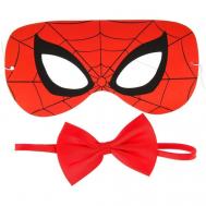 Набор карнавальный маска и бабочка, Человек-паук Marvel