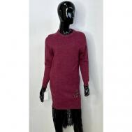 Платье , размер 46-48, бордовый Ital