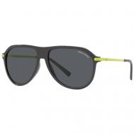 Солнцезащитные очки , авиаторы, оправа: пластик, спортивные, для мужчин, серый Armani Exchange
