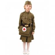 Детский костюм военной медсестры (11060), 146 см. Пуговка