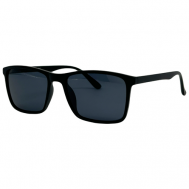 Солнцезащитные очки , квадратные, оправа: пластик, поляризационные, с защитой от УФ, для мужчин, черный PROUD
