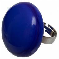 Кольцо , муранское стекло, синий Divetro