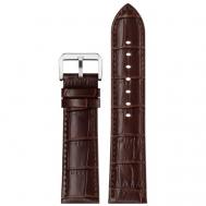 Ремешок , натуральная кожа, застежка пряжка, для мужчин, размер 24/22 M, коричневый Armo