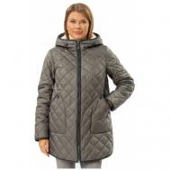 куртка   зимняя, силуэт прямой, подкладка, карманы, несъемный мех, капюшон, манжеты, ветрозащитная, быстросохнущая, ультралегкая, размер 64, бежевый NortFolk