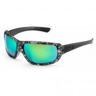 Солнцезащитные очки , прямоугольные, спортивные, ударопрочные, поляризационные, с защитой от УФ, устойчивые к появлению царапин, серый LiP Sunglasses