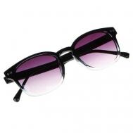 Солнцезащитные очки , клабмастеры, оправа: пластик, с защитой от УФ, для женщин, черный Galante