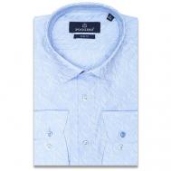 Рубашка , размер (52)XL, голубой Poggino