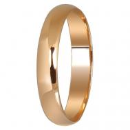 Кольцо обручальное , красное золото, 585 проба, размер 20.5 Юверос